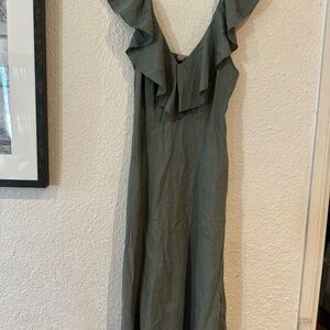 Universal Thread green Maxi Dress with Ruffle Detail